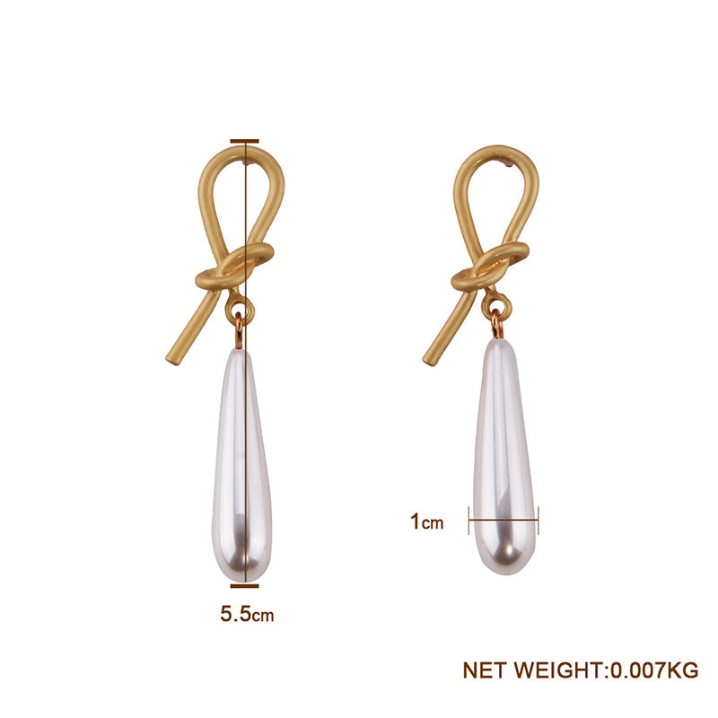 Earring Geometric Gold Color Metal Dangle Earring Za Wedding Statement women Jewelry