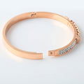 Rose Gold Open Bracelet ins Korean Light Luxury Diamond Jewelry Temperament Bracelet