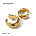 Shape Hollow Round Ear Cuff Stainless Steel No Puncture Female Ear Clip Fashion Party Jewelry for Women Men New
