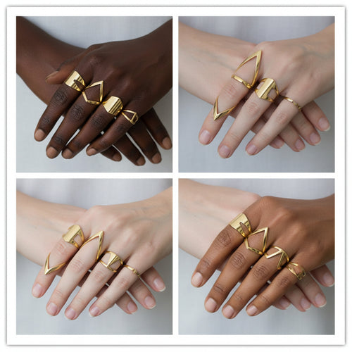 African Princess Wide Statement Ring – 32mm Stainless Steel