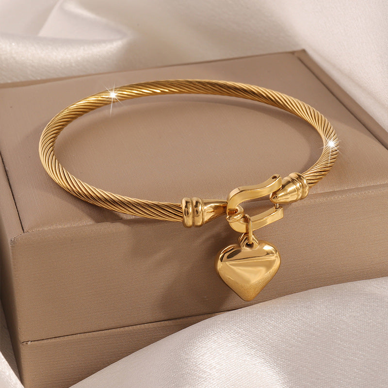 Titanium Steel Bracelet - Tarnish-Free Silver Gold Plated | Multiple Styles Women's Charm Jewellery