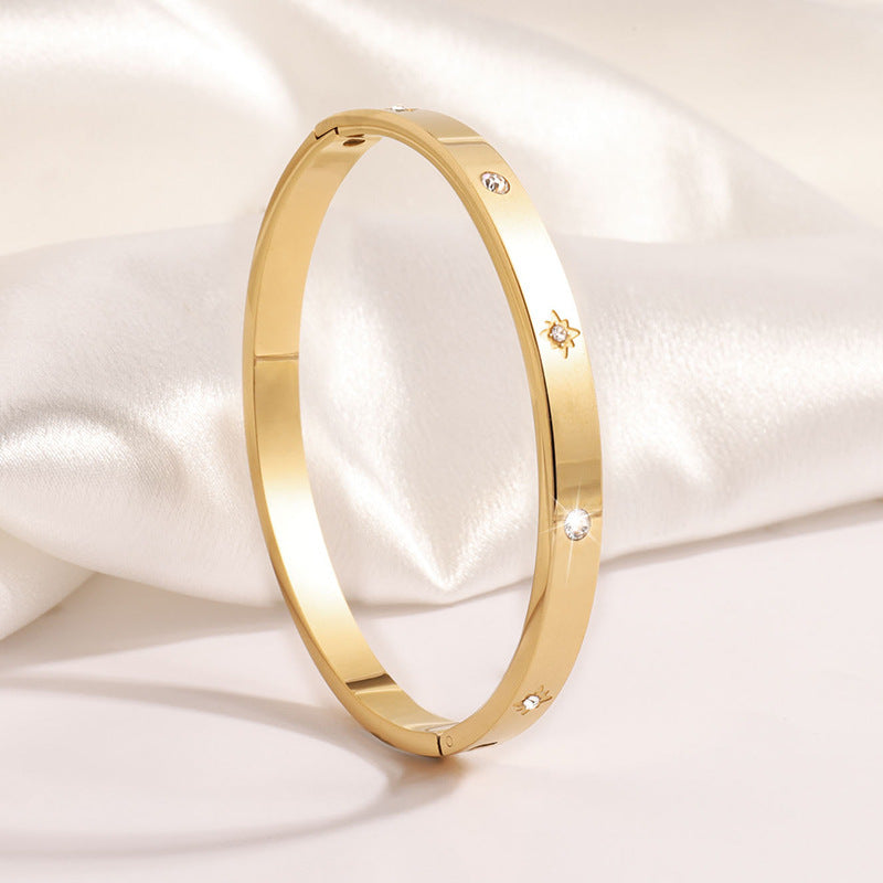 Titanium Steel Bracelet - Tarnish-Free Silver Gold Plated | Multiple Styles Women's Charm Jewellery