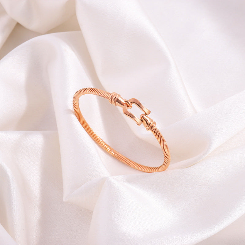 Titanium Steel Bracelet - Tarnish-Free Silver Gold Plated | Multiple Styles Women's Charm Jewellery