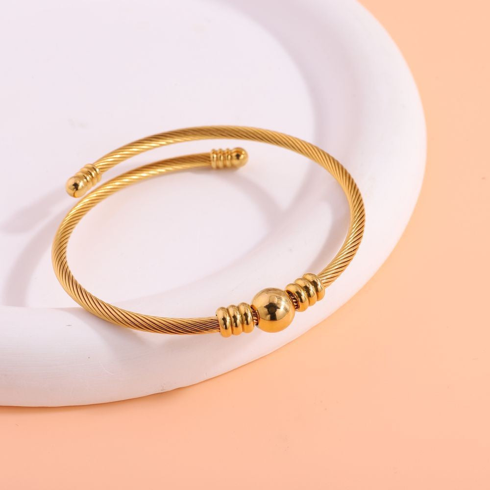 Titanium Steel Bracelet - Tarnish-Free Silver Gold Plated | Multiple Styles Women's Charm Jewellery