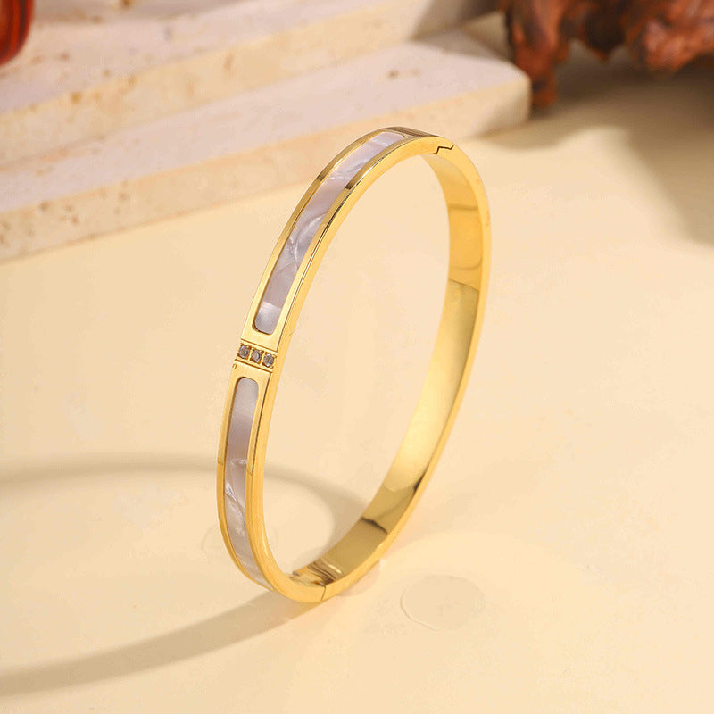 Titanium Steel Bracelet - Tarnish-Free Silver Gold Plated | Multiple Styles Women's Charm Jewellery