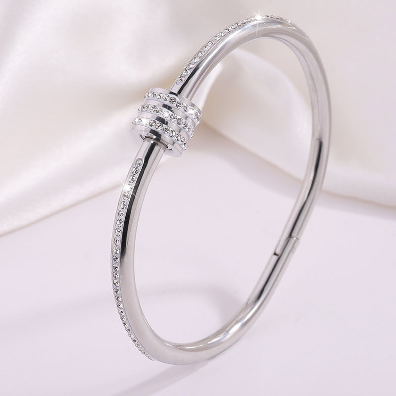 Titanium Steel Bracelet - Tarnish-Free Silver Gold Plated | Multiple Styles Women's Charm Jewellery