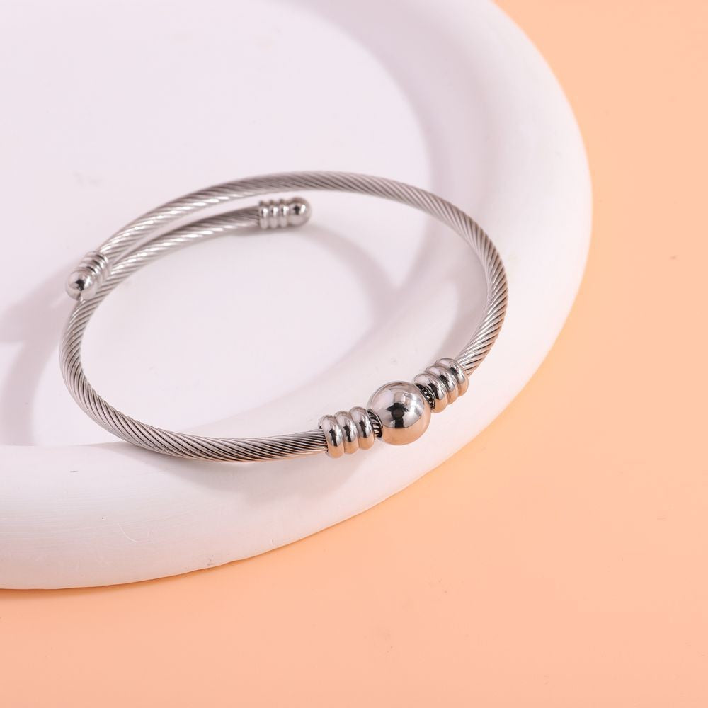 Titanium Steel Bracelet - Tarnish-Free Silver Gold Plated | Multiple Styles Women's Charm Jewellery