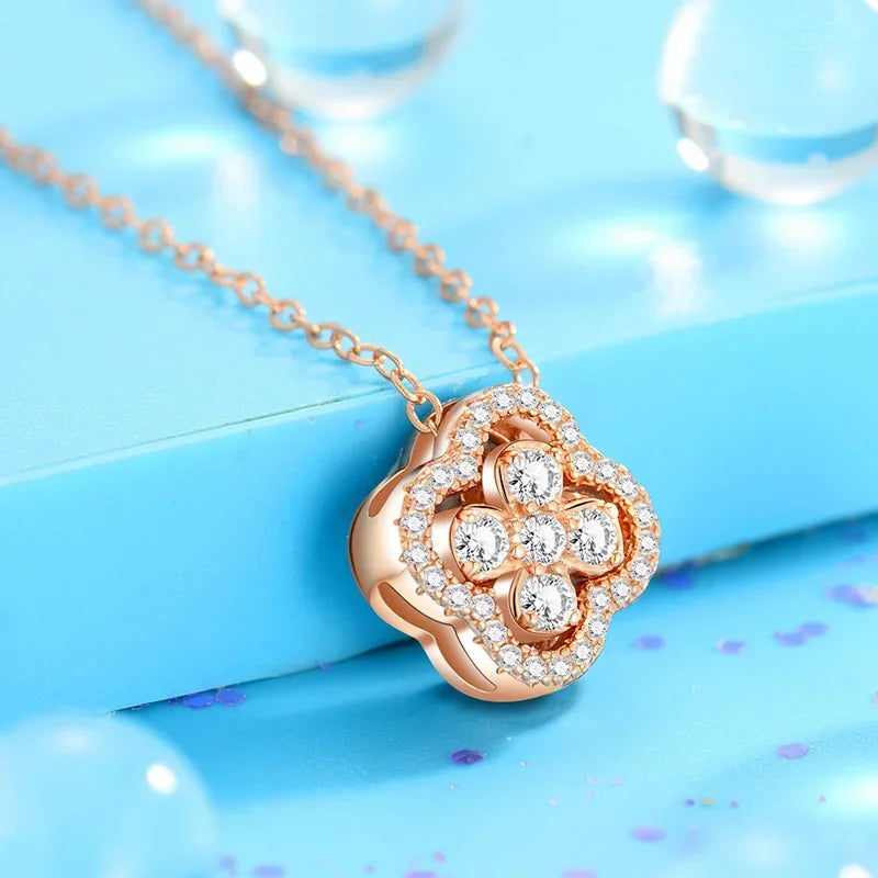 Lucky Clover Necklace - 18K Gold Plated Four Leaf Pendant | Tarnish-Free Gift Jewellery