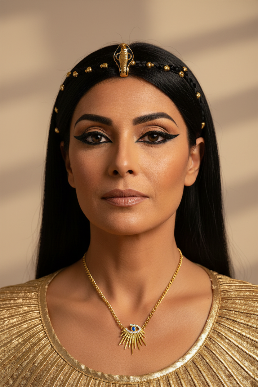 Titanium  Steel Blue Eyes Pendant Necklace For Women New Vintage Girls Clavicle Chain Jewelry Birthday Gifts Bijoux